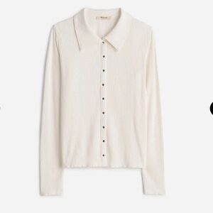 Madewell snap-front slim fit cardigan top